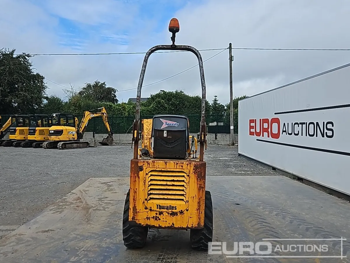 2007 Thwaites 1 Ton High Tip Dumper, Roll Bar - Image 3