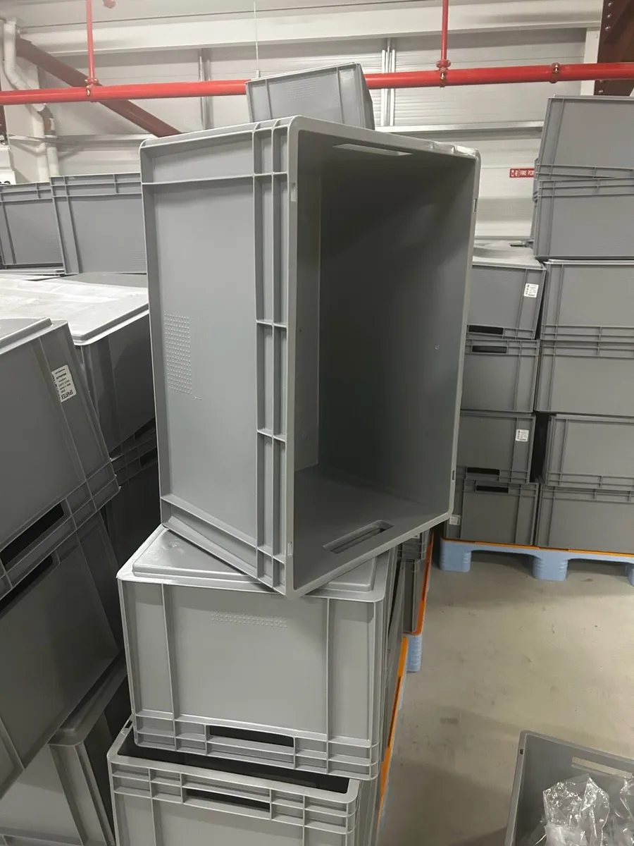 Gray Plastic bins for sale - Image 2
