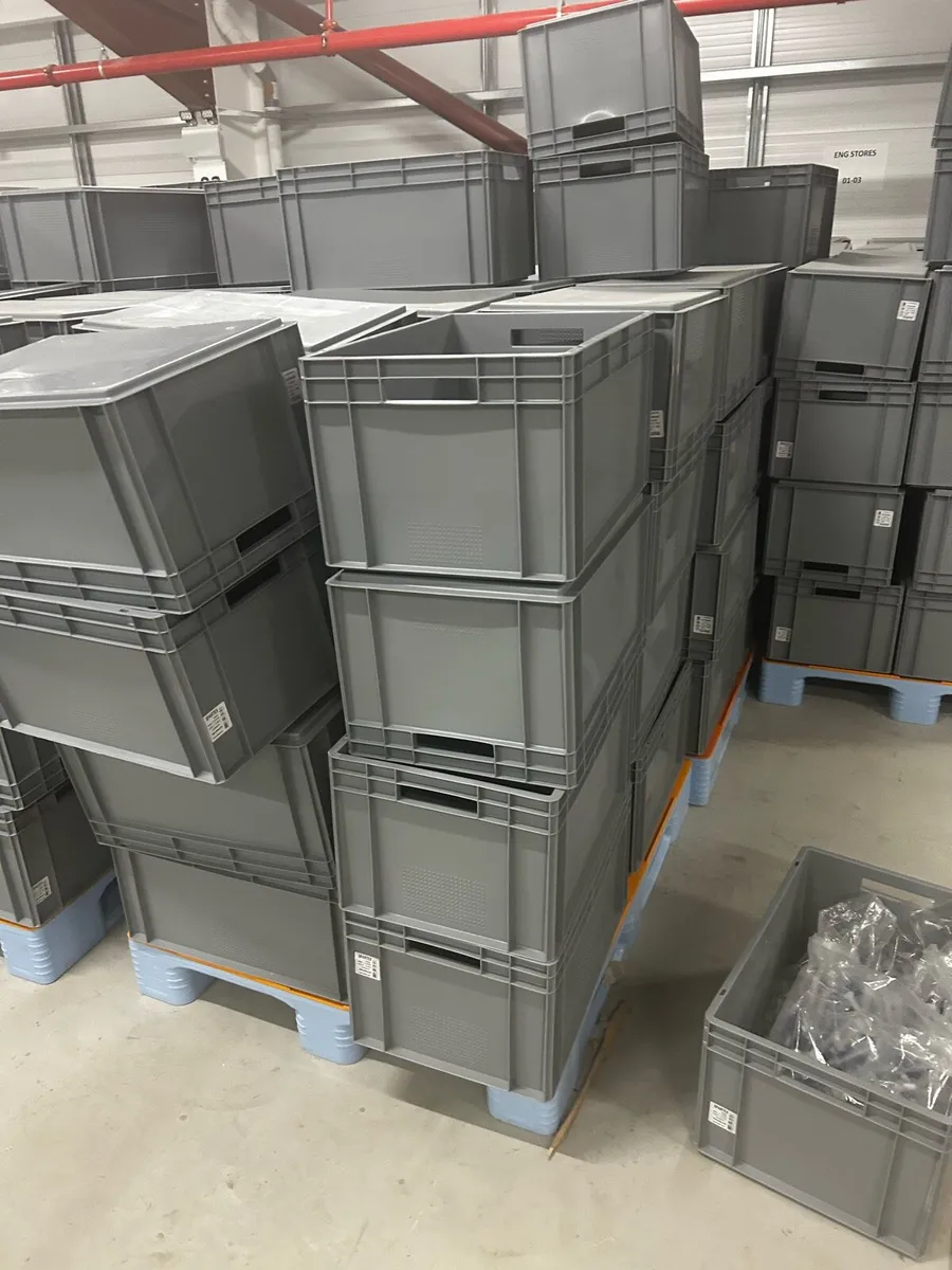 Gray Plastic bins for sale - Image 3
