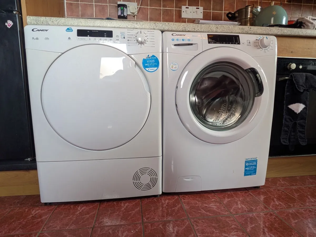 9kg Candy Smart Washing Machine & Dryer - Image 1