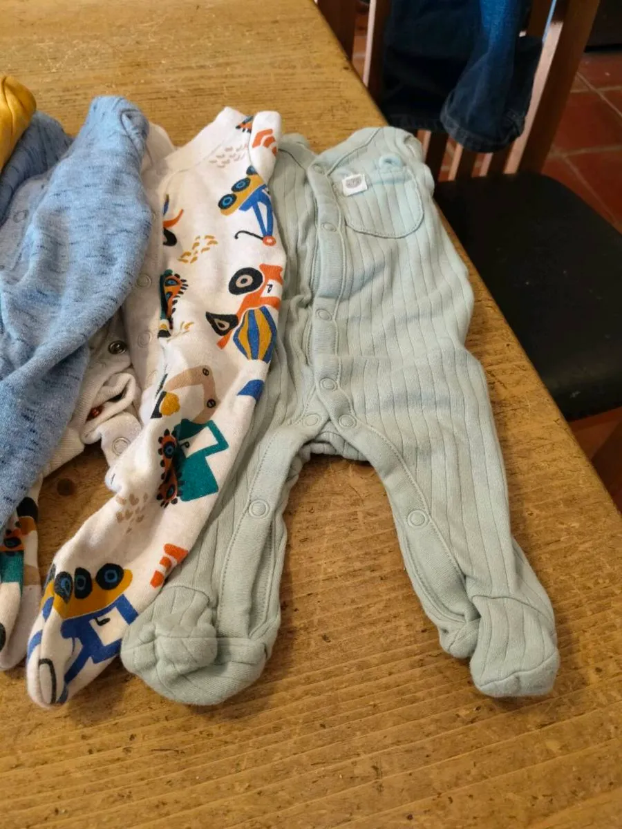 Newborn boys Babygrows Tesco.
Upto 7.5 lbs. - Image 2