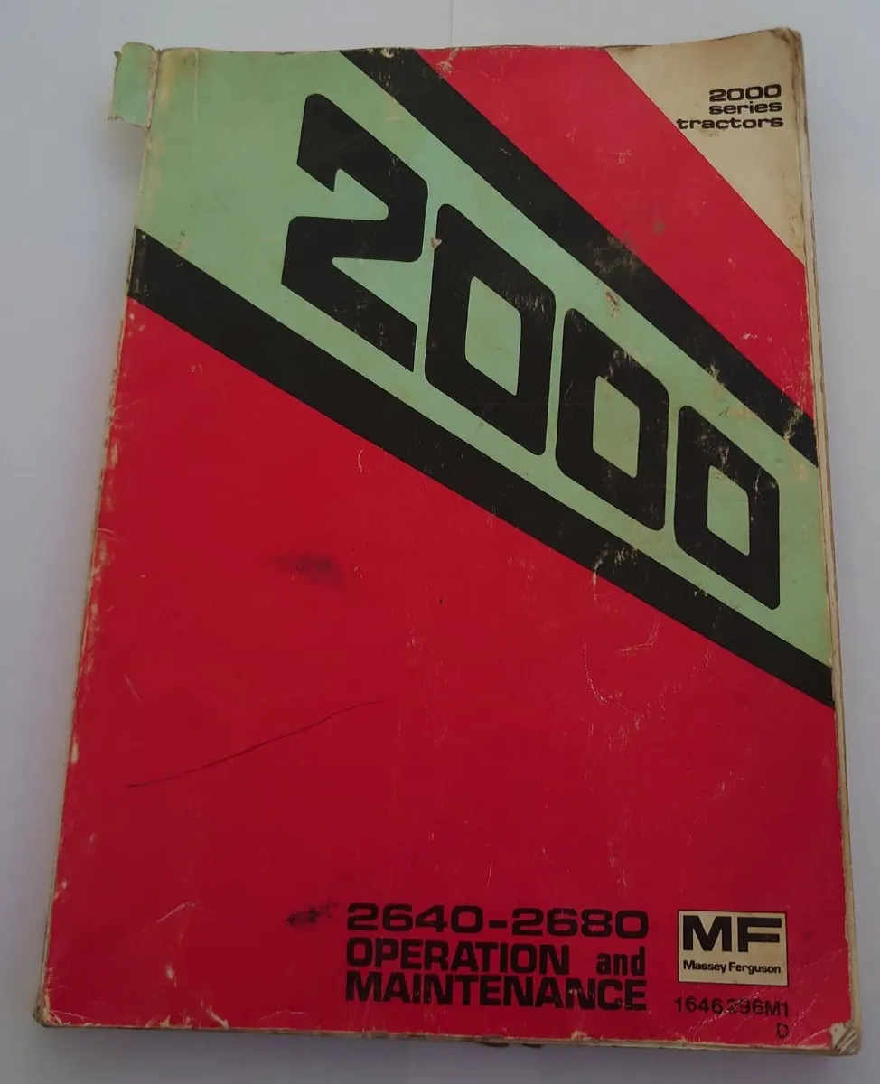 Massey Ferguson 2000 series Original book - Image 1