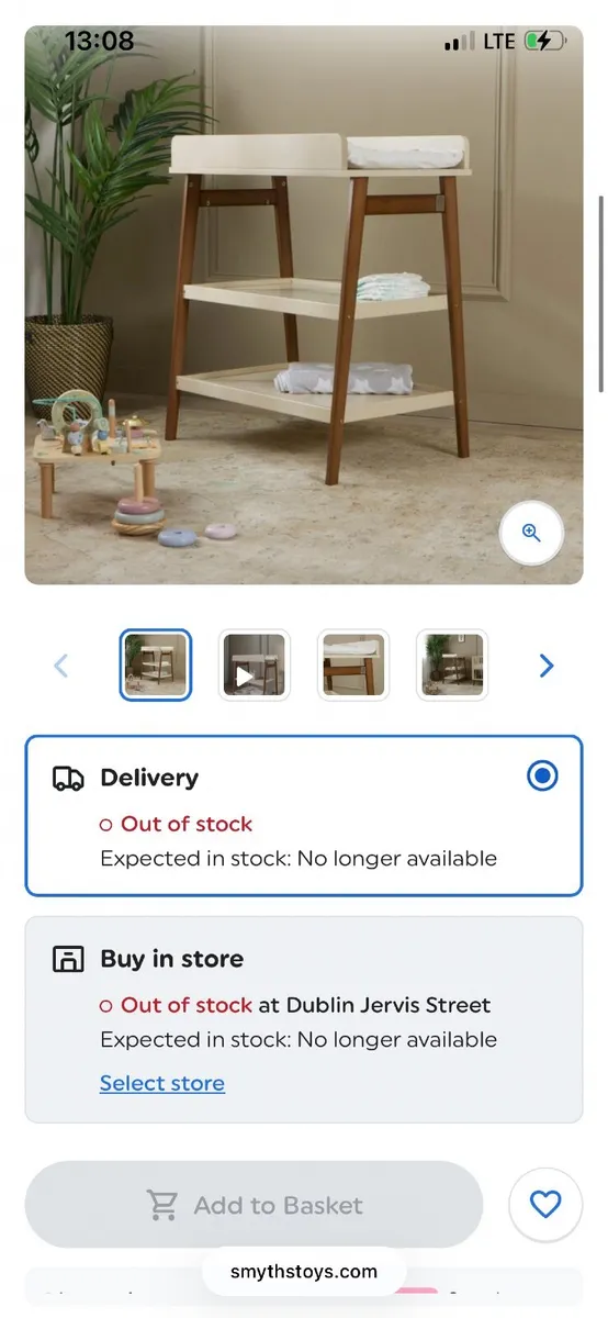 Baby changing units