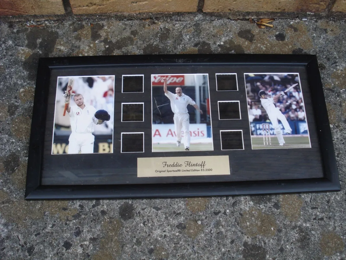 FREDDIE FLINTOFF TOP GEAR FRAMED PHOTOGRAPHS. - Image 1