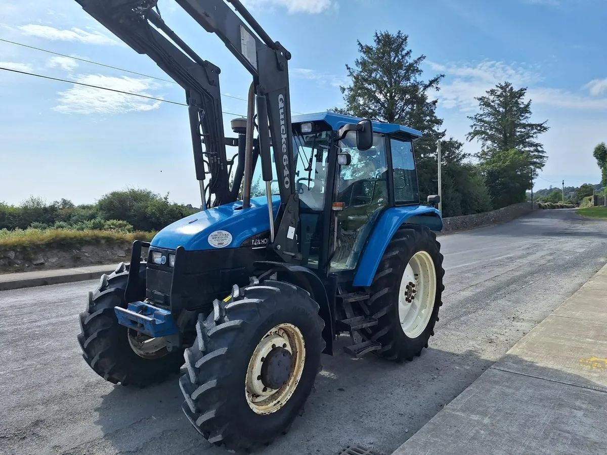 2000 New Holland TS100 - Quicke 640 - 8766 Hrs - Image 2