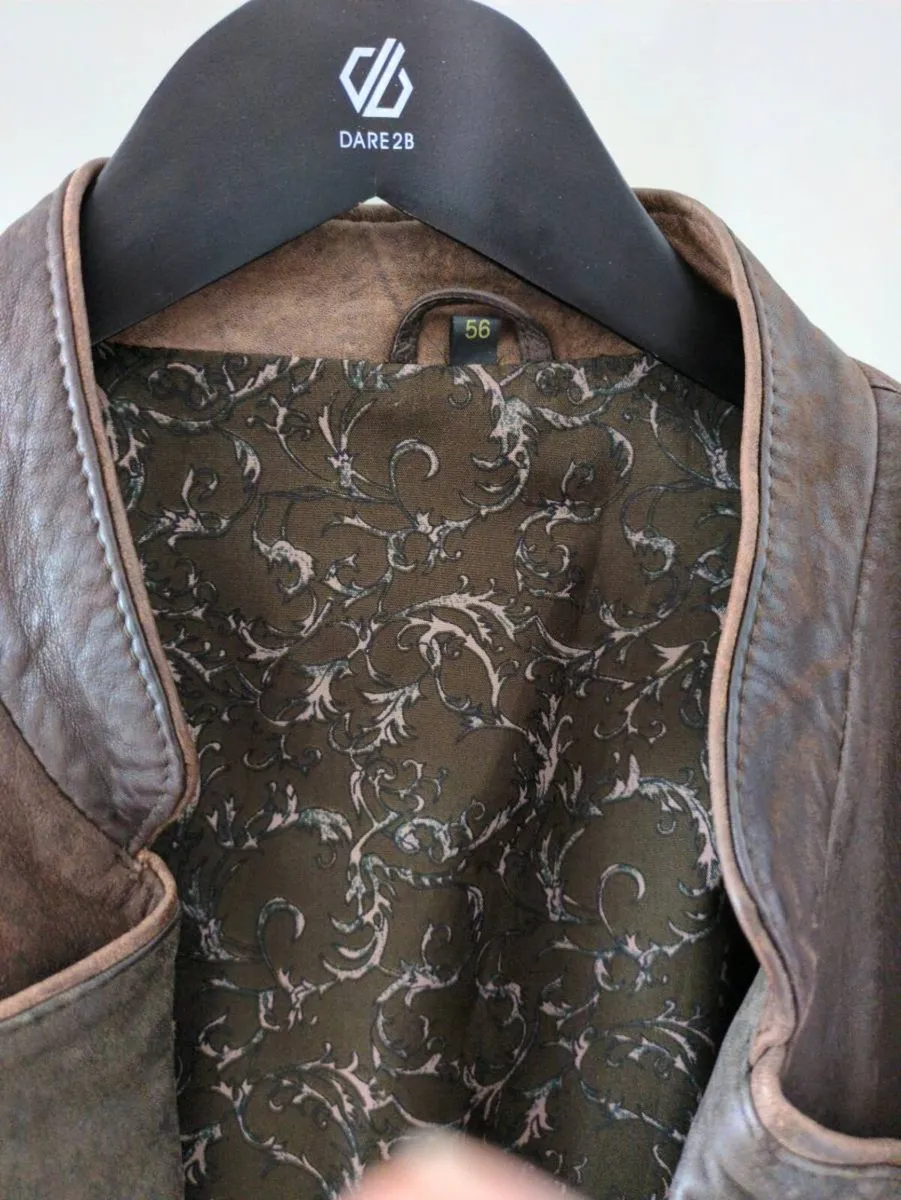 Vintage Bavarian-style Leather Jacket - Image 3