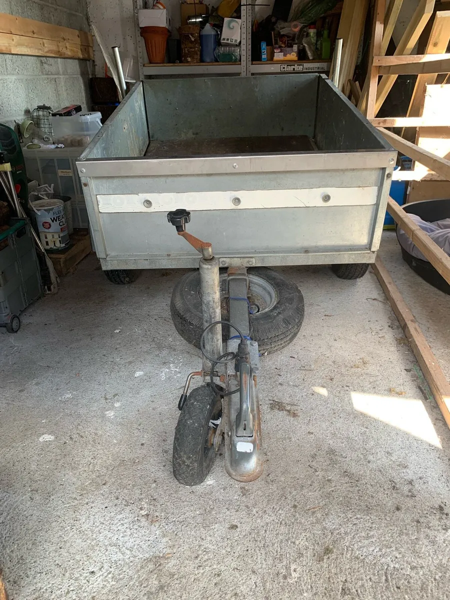 4’ x 3’ single axle galvanised car trailer - Image 1