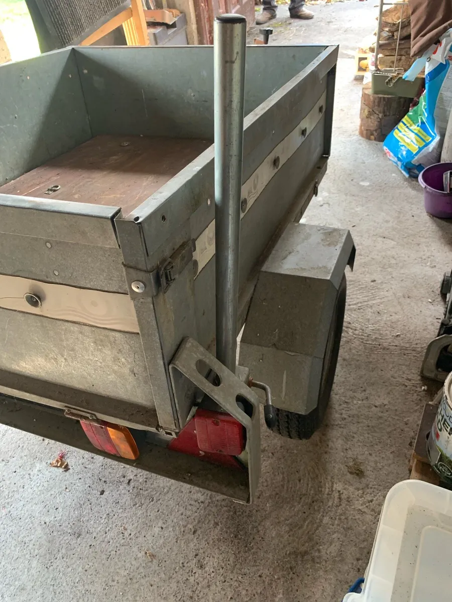 4’ x 3’ single axle galvanised car trailer - Image 2
