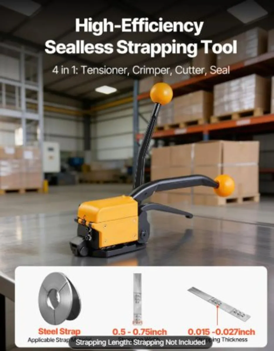 Banding Strapping Kit,Heavy Duty A3 Steel Banding - Image 2