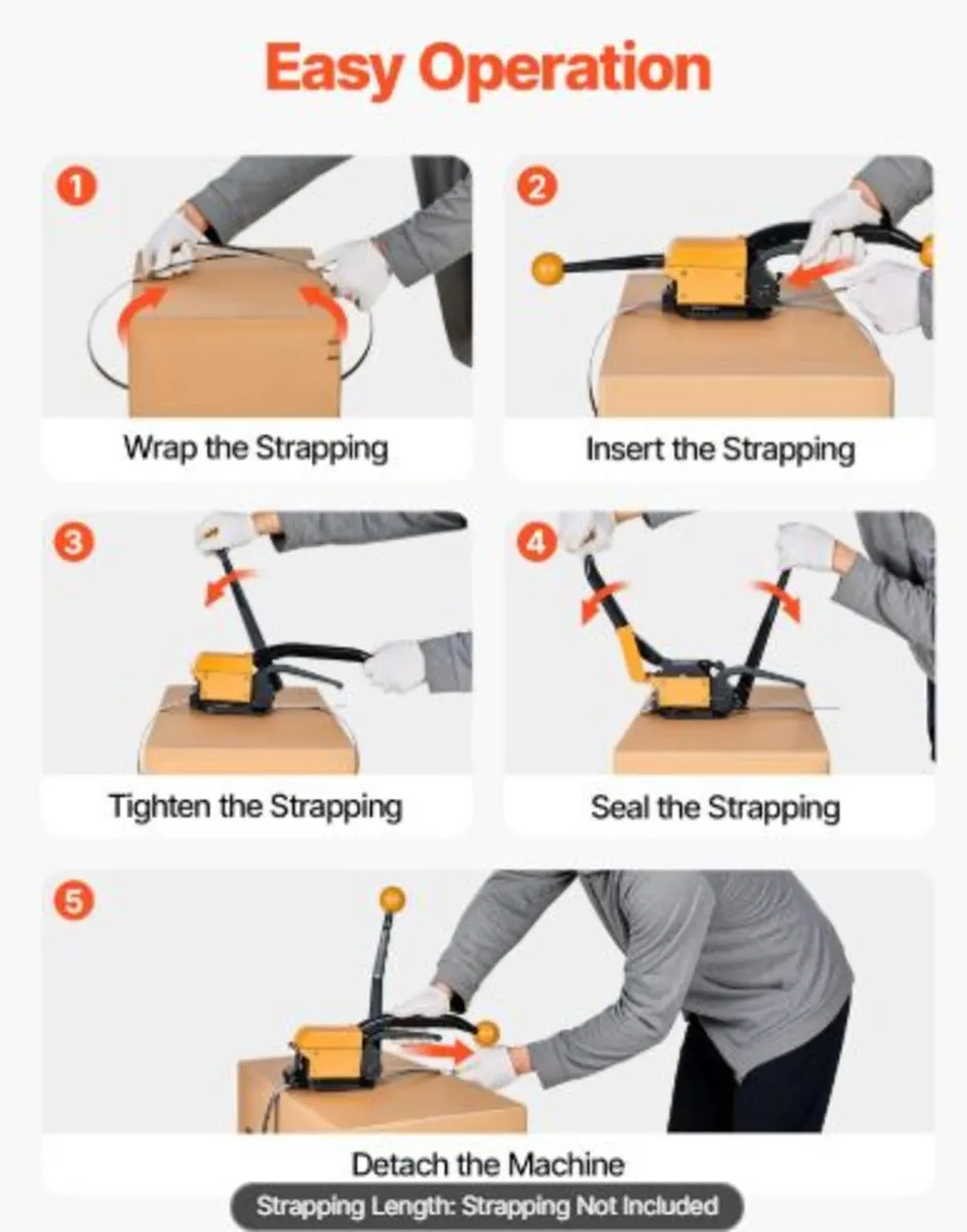 Banding Strapping Kit,Heavy Duty A3 Steel Banding - Image 3