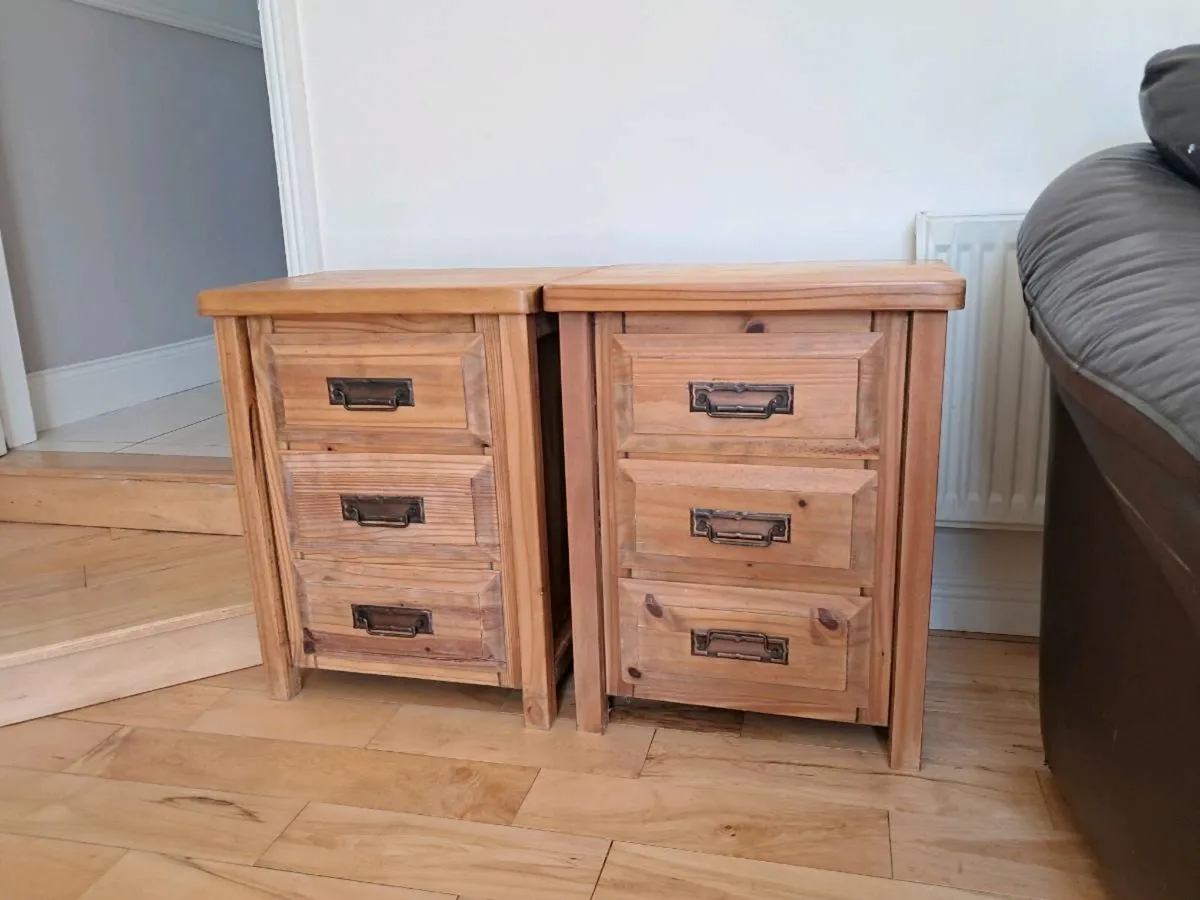 Pair mexican pine lockers - Image 2