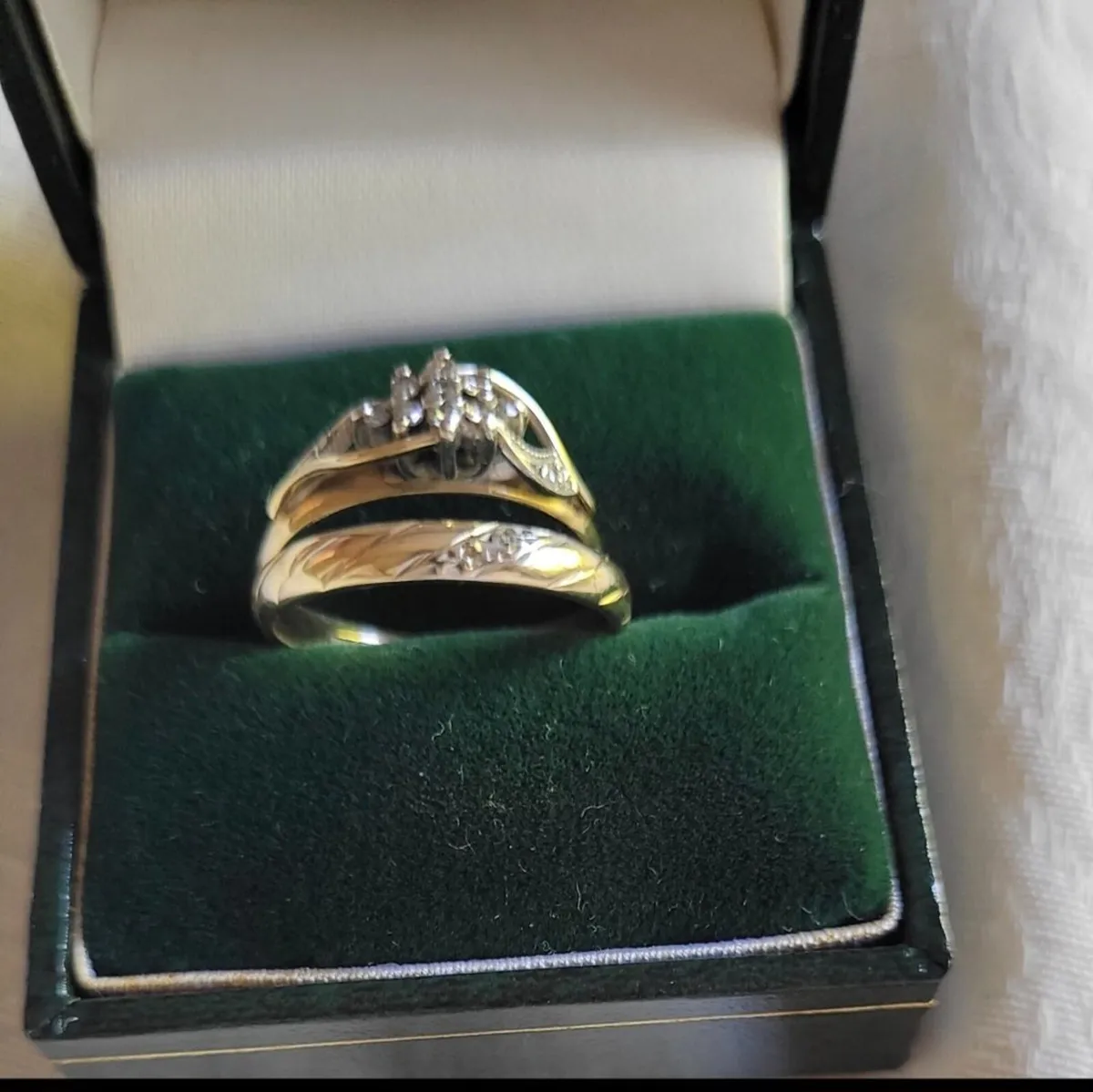 Engagement and wedding rings - Image 1