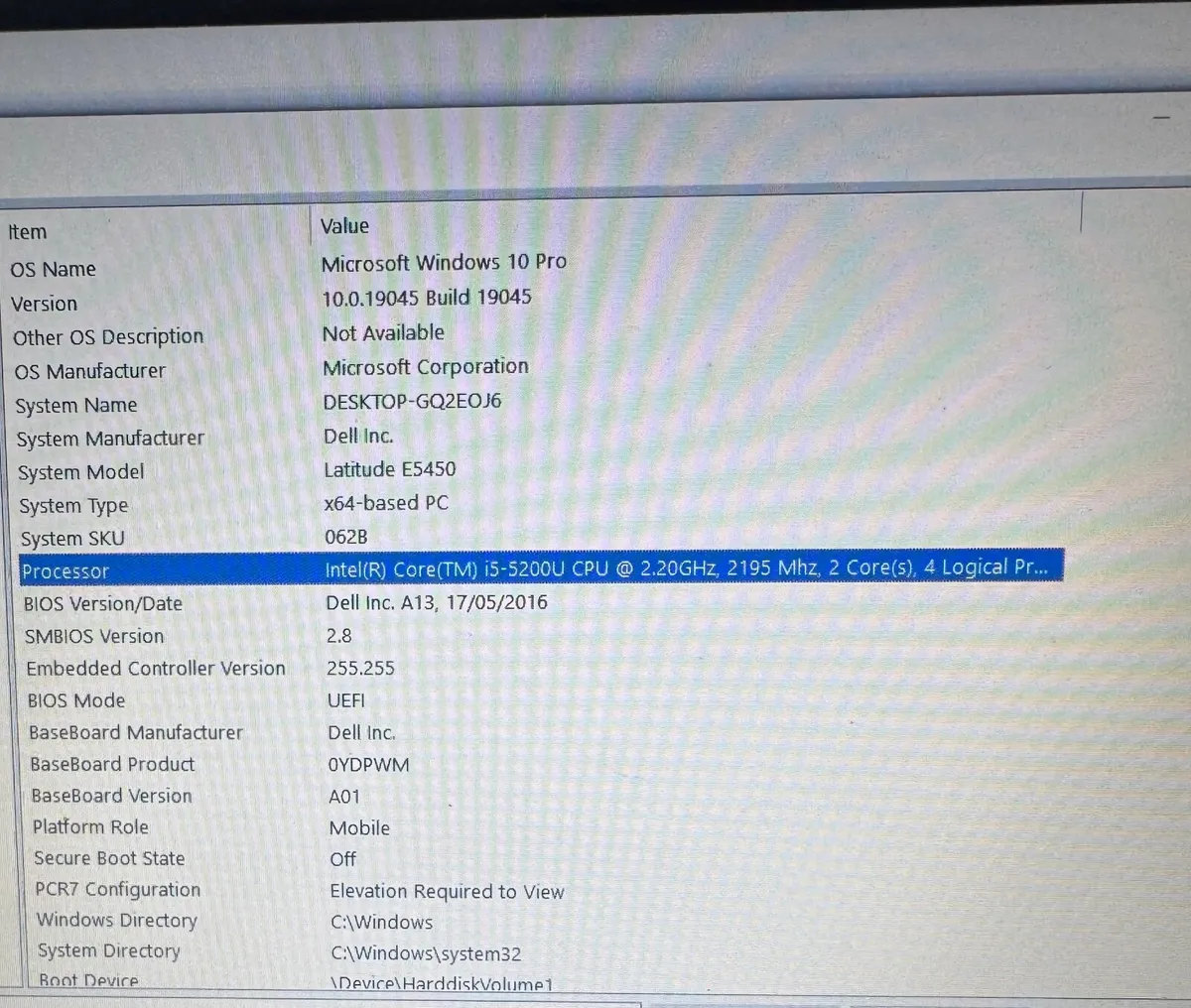 Refurbished Dell latitude E5450 laptop i5 222GB - Image 2