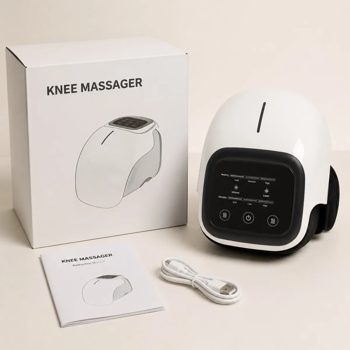 Brand New Wireless Knee Massager with Heat & Vibra - Image 2