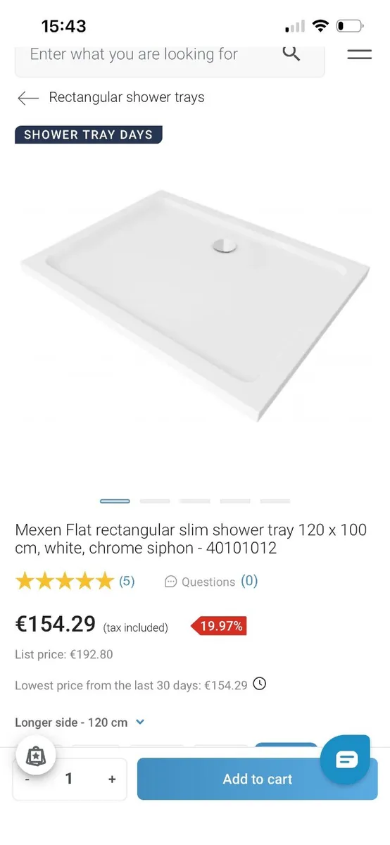 Shower tray - Image 1