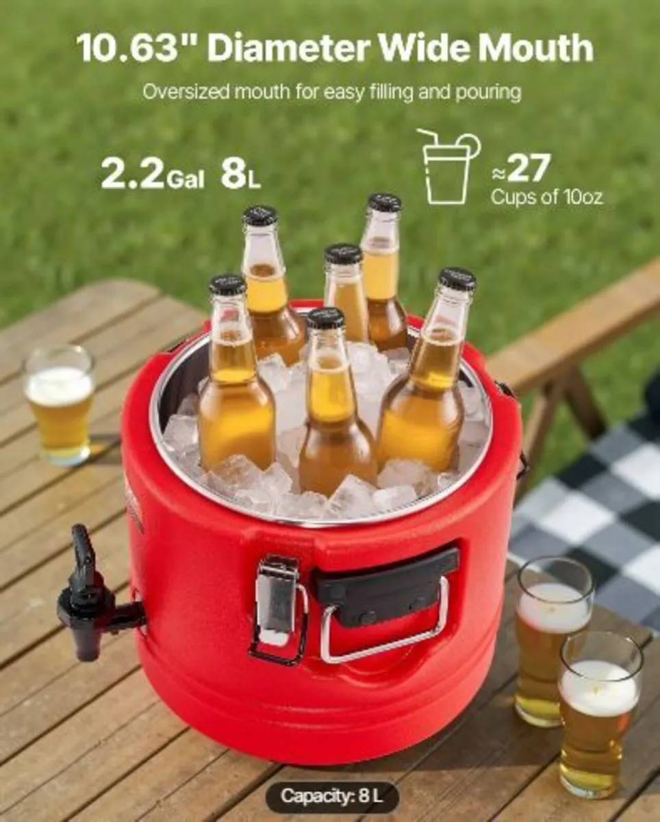Insulated Beverage Dispenser, 2.2 Gal/8L - Image 3