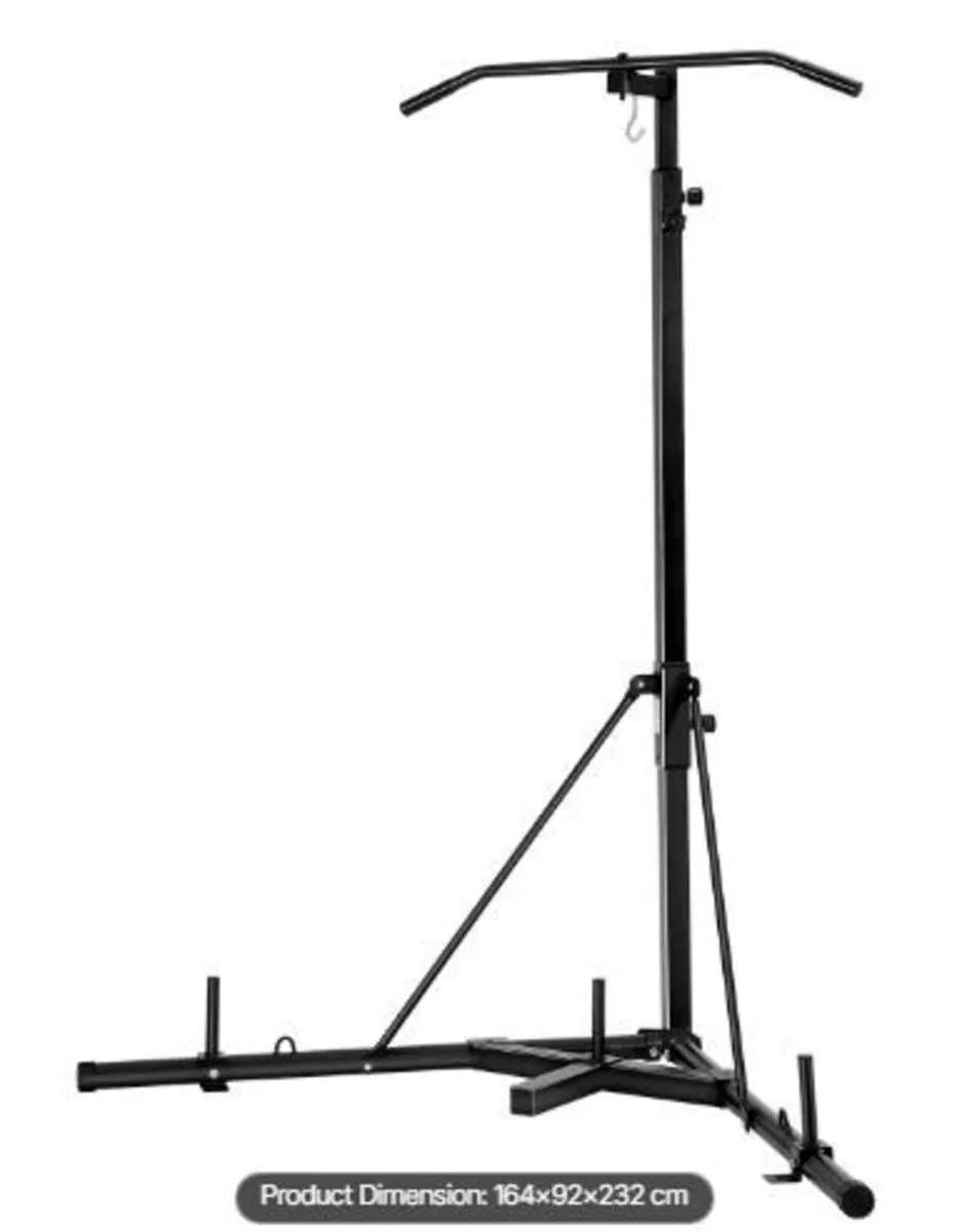 2 in 1 Punching Bag Stand, Steel Heavy Duty - Image 4
