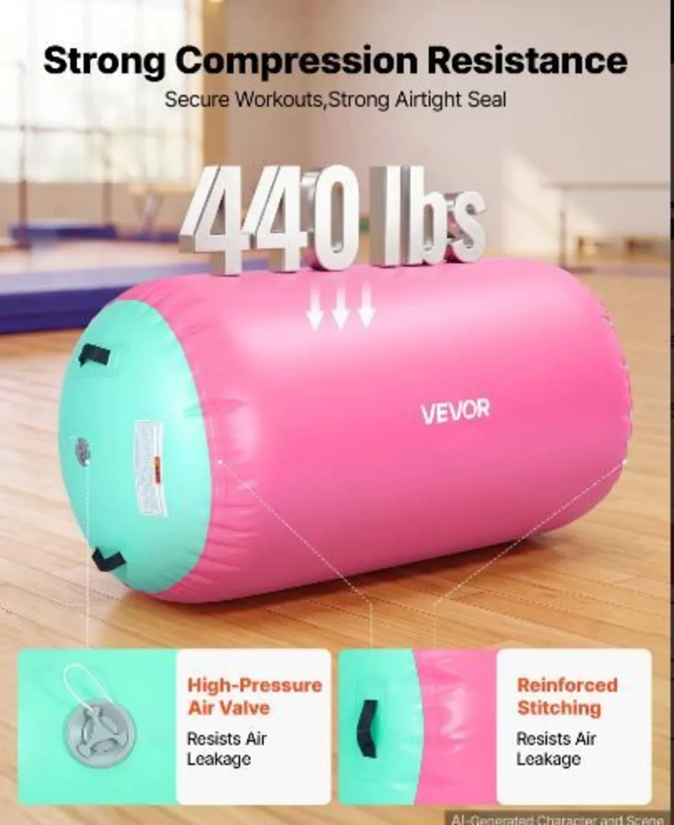 Gymnastics Barrel Air Roller 120x75cm - Image 4