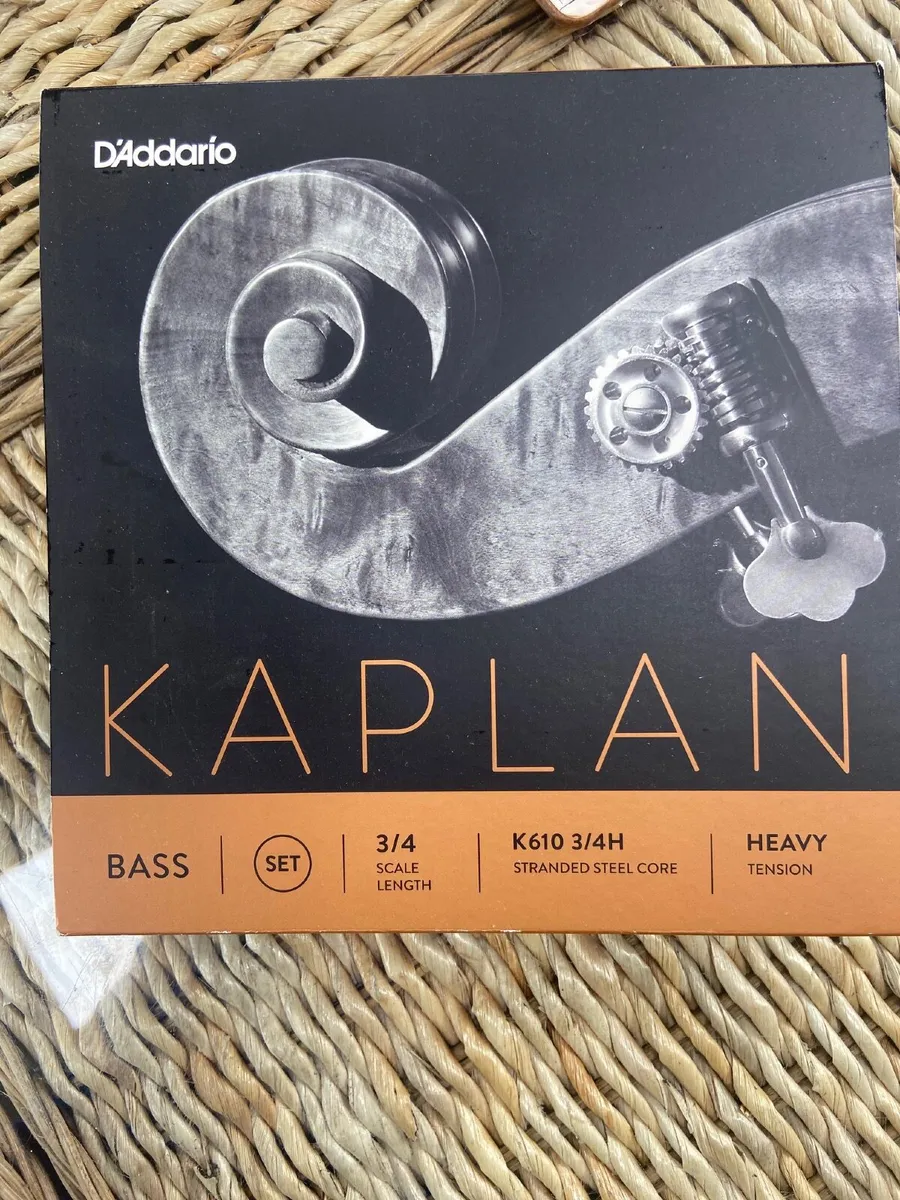 Double Bass Kaplan Strings brand new. 3/4 Heavy - Image 1