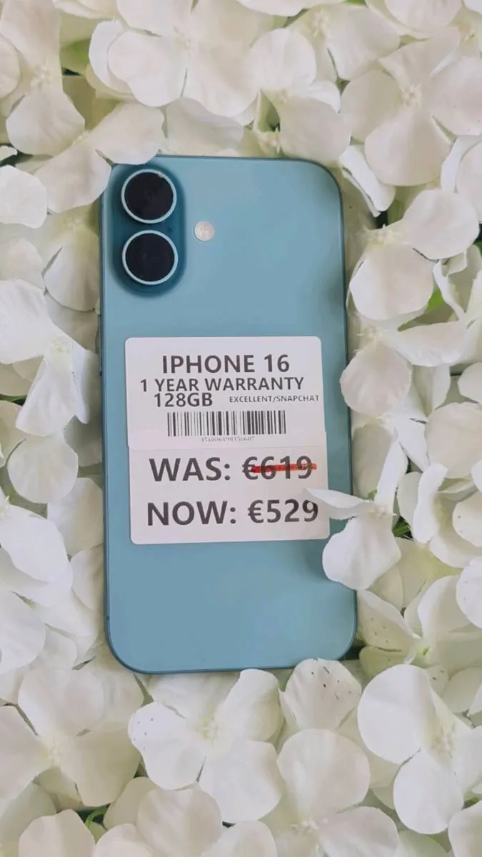 IPHONE 16 128GB EXCELLENT 1 YEAR WARRANTY