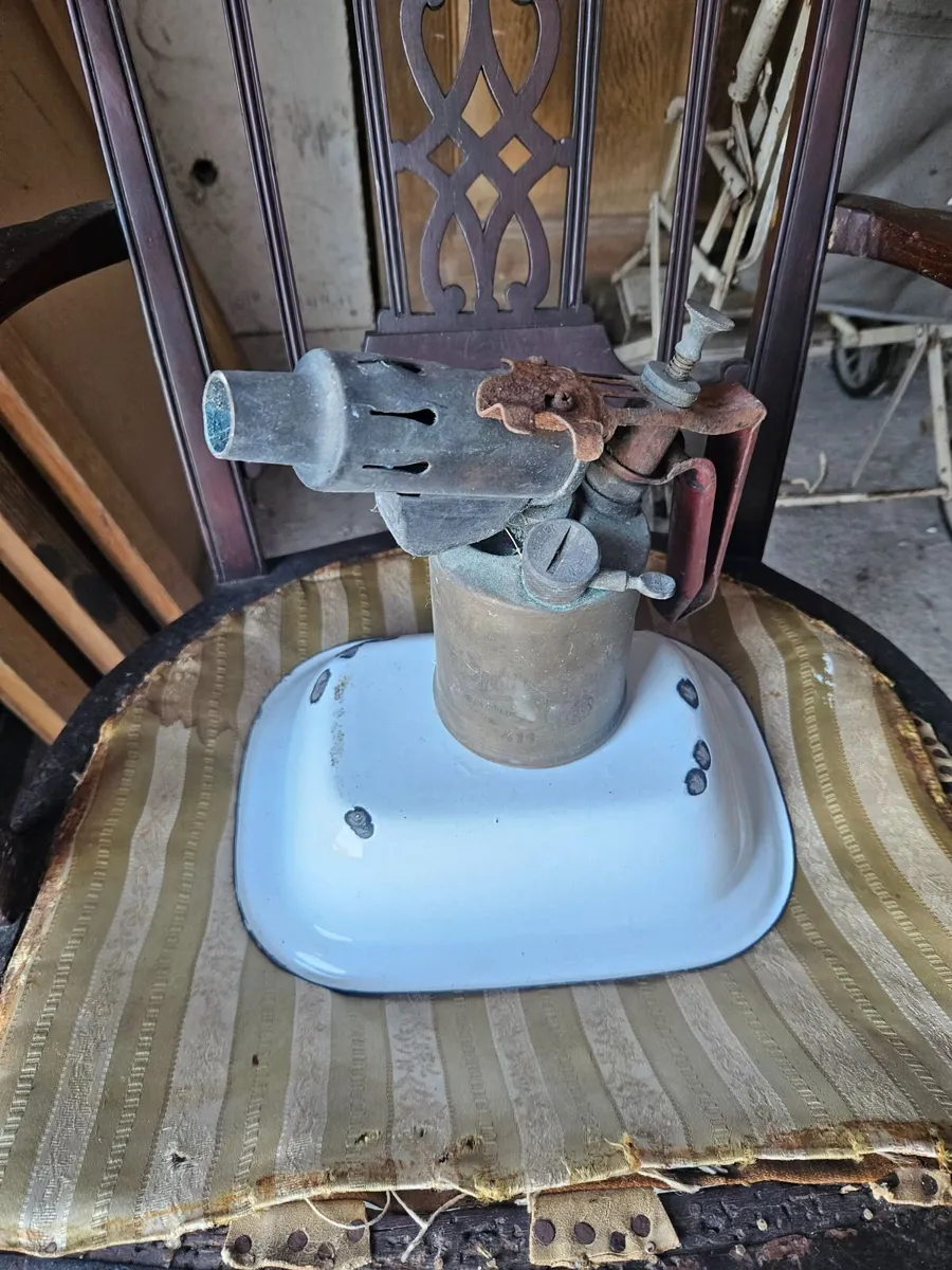 Vintage Brass Blow Torch - Image 1