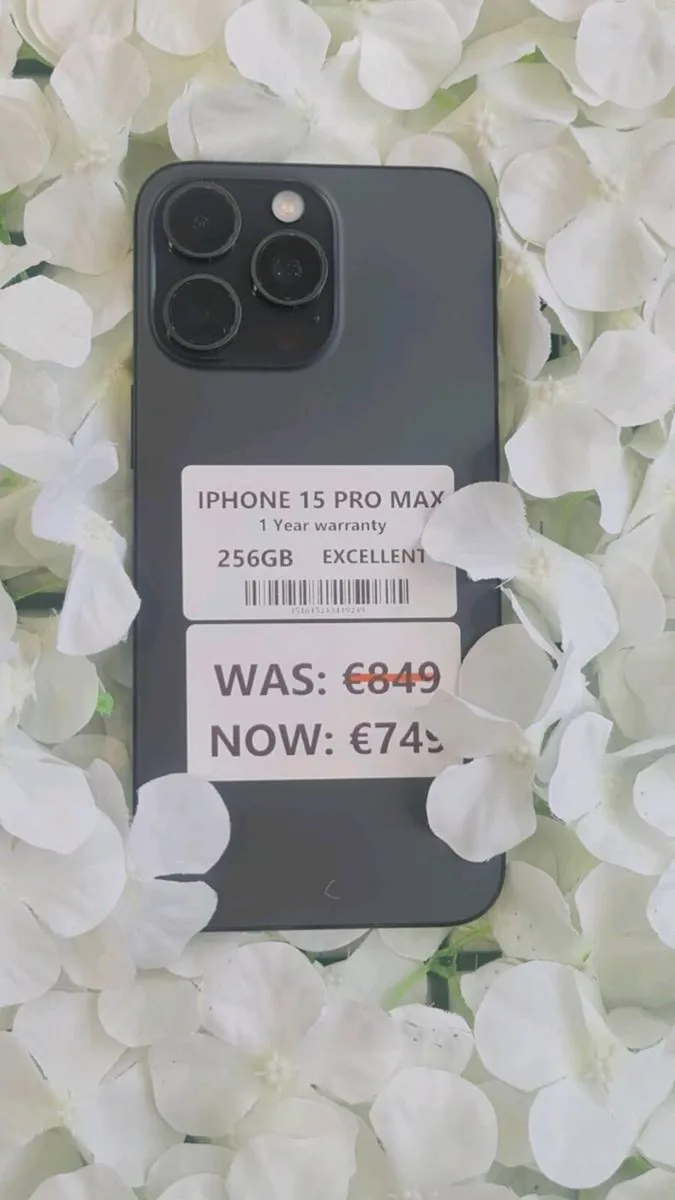 IPHONE 15PRO MAX 256GB EXCELLENT 1YEAR WARRANTY