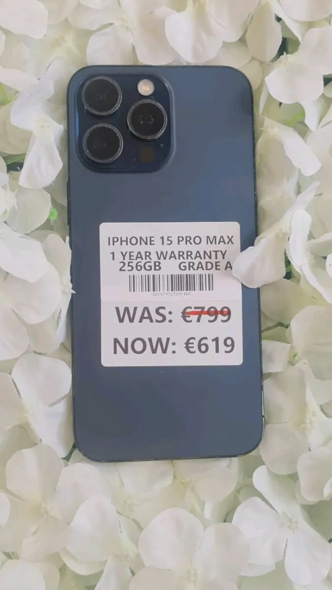 IPHONE 15PRO MAX 256GB GRADE A 1 YEAR WARRANTY