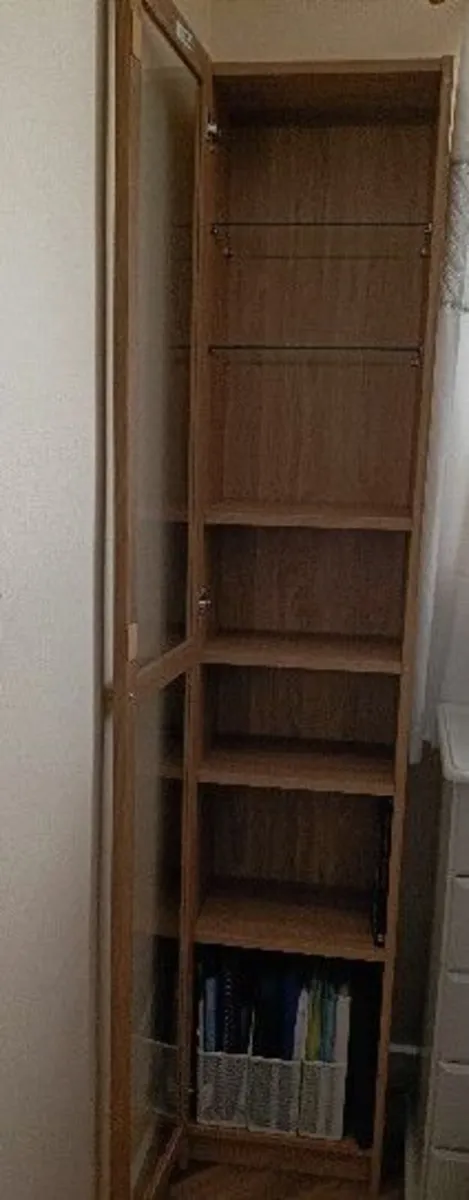 Oak Glass Display Unit - Image 1