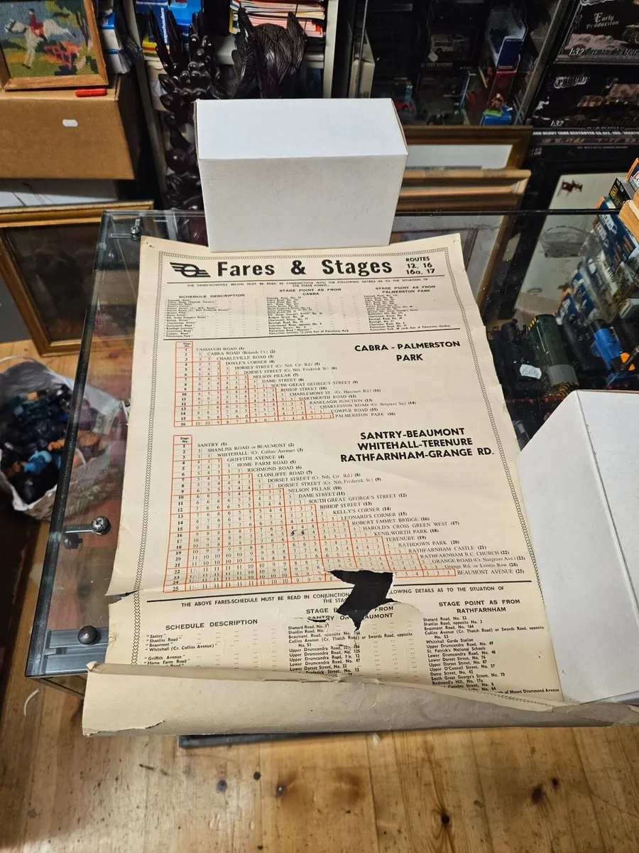 Vintage Dublin Bus Timetable - Image 1