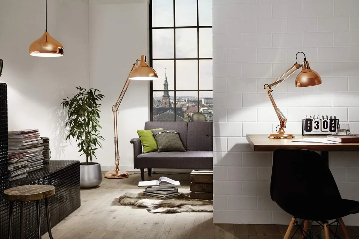 Floor Lamp 1-Flame Vintage in Industrial Design - Image 3