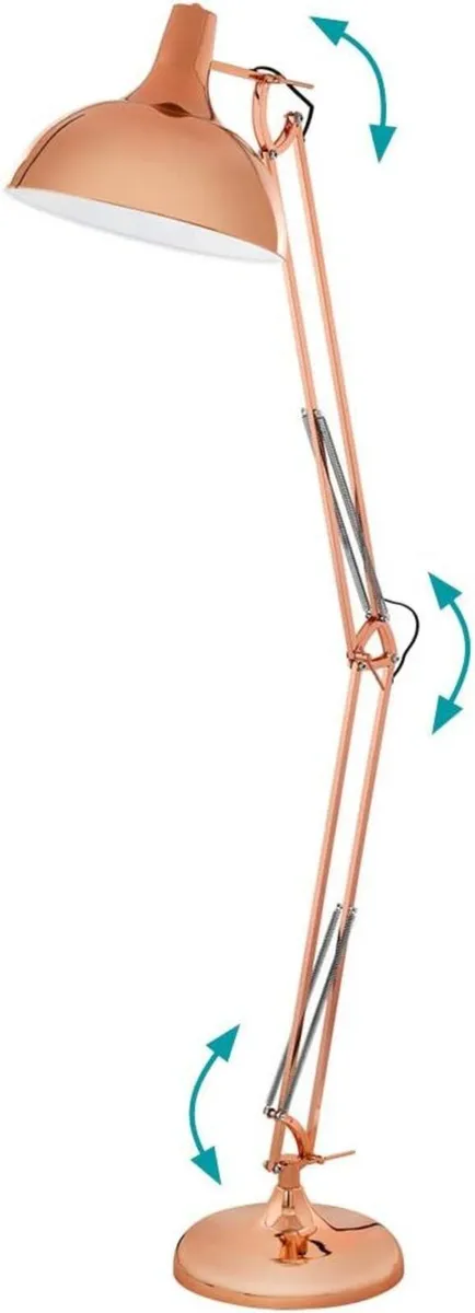 Floor Lamp 1-Flame Vintage in Industrial Design - Image 4
