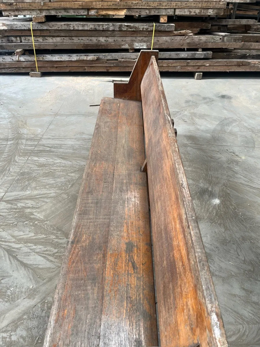 Oak Church benches - Image 2