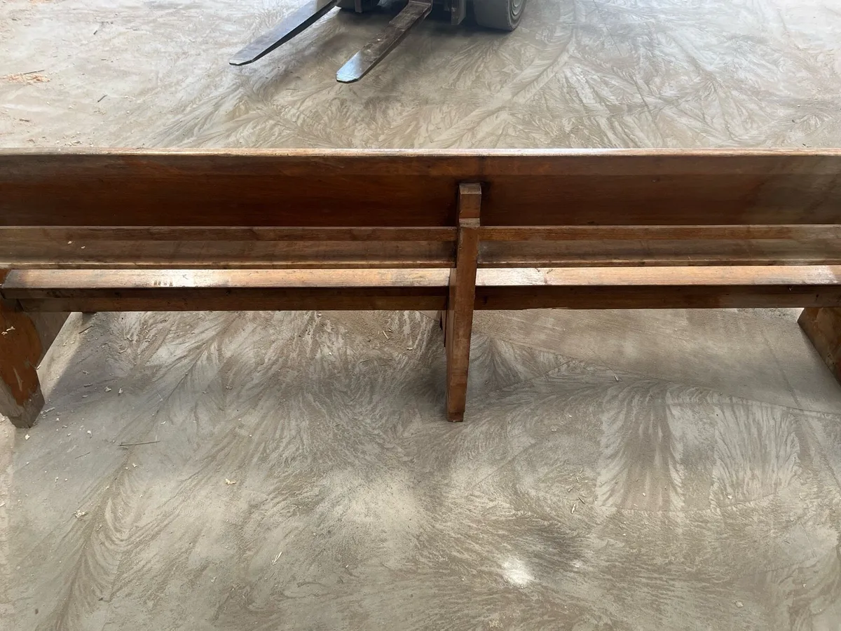 Oak Church benches - Image 4