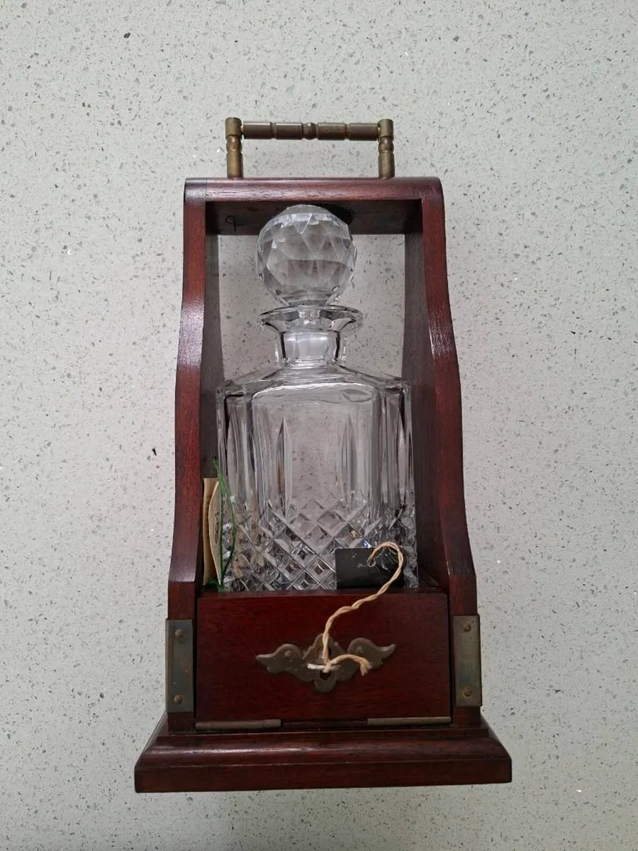 Connolly Waterford Crystal Decanter Tantalus New - Image 2