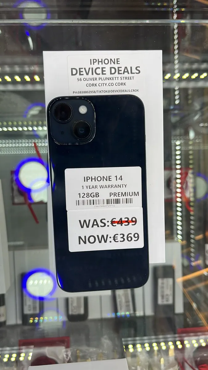 🔥iPhone14 128GB premium 1Y warranty 🔥✅ - Image 1