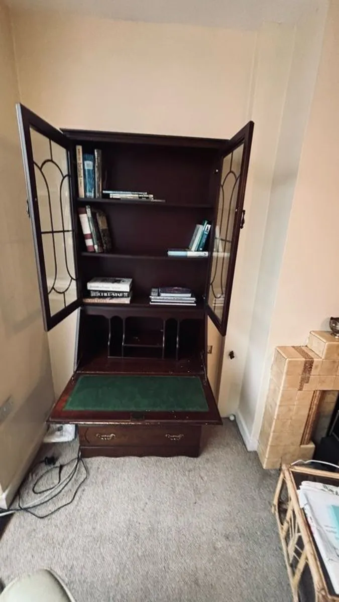 Mahogany Bookcase / Bureau - Image 3