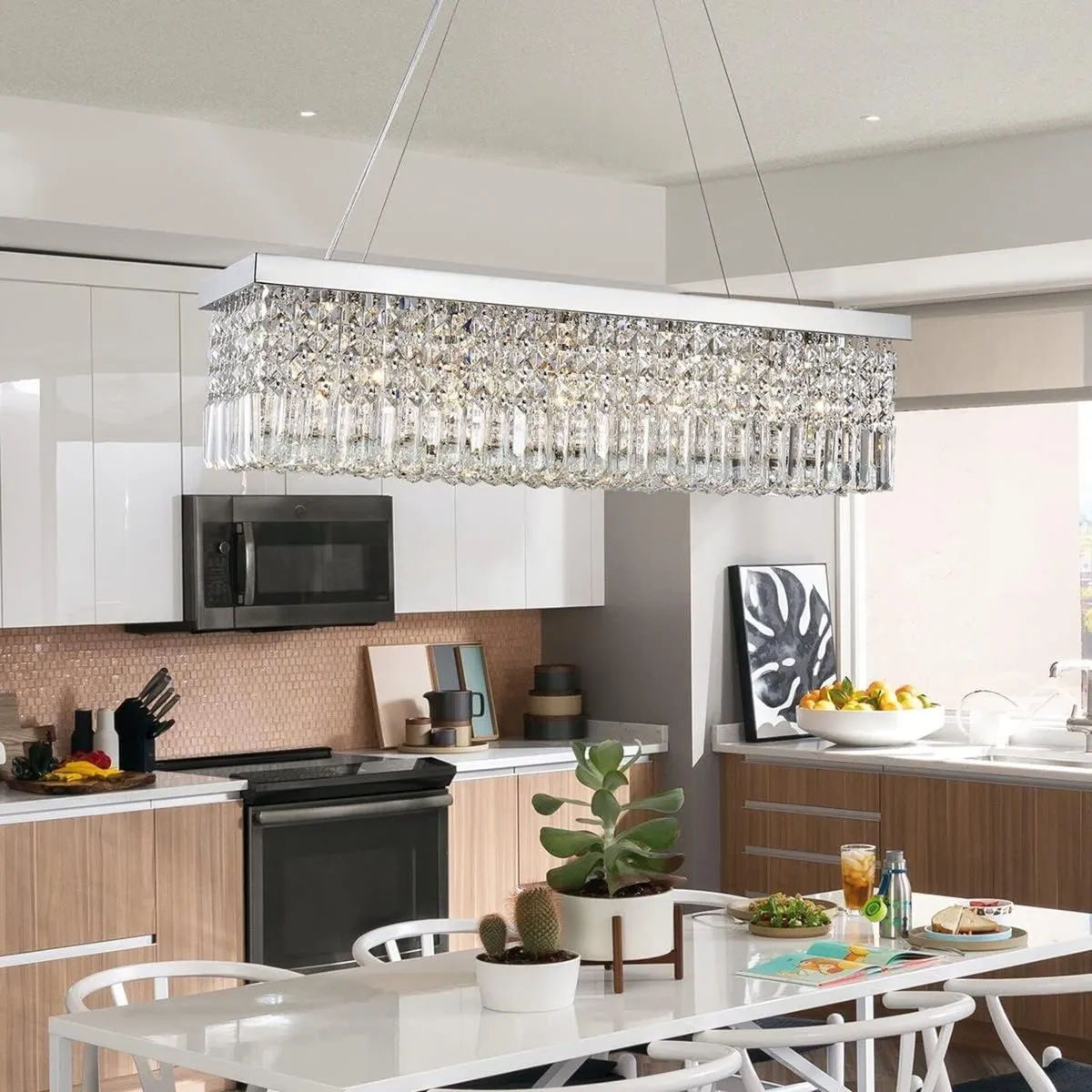 Modern Crystal Chandelier Lights Luxury Clear K9 - Image 3