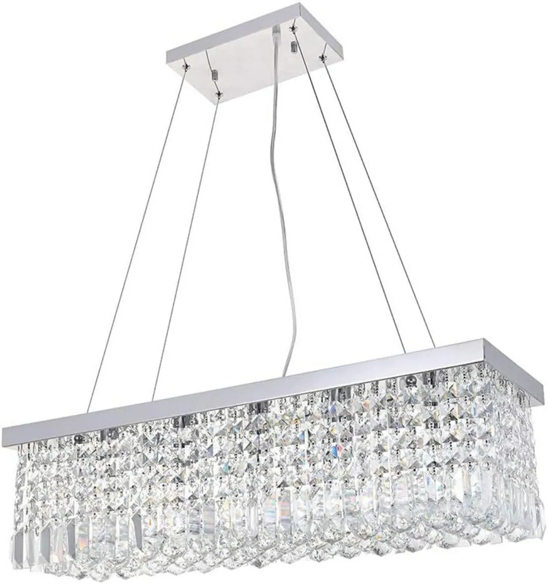 Modern Crystal Chandelier Lights Luxury Clear K9 - Image 1