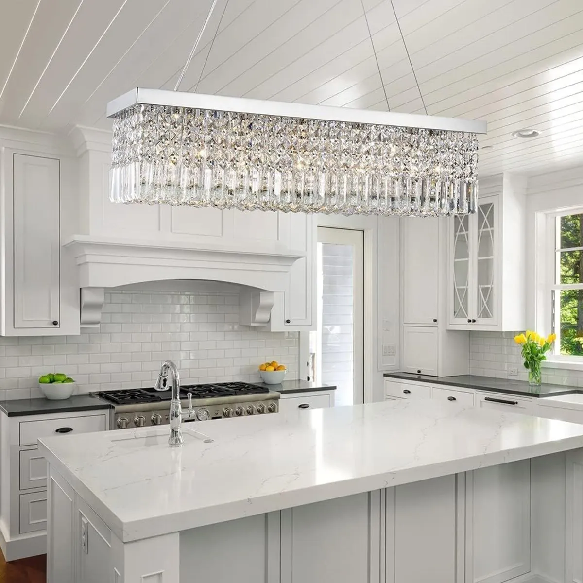 Modern Crystal Chandelier Lights Luxury Clear K9 - Image 2