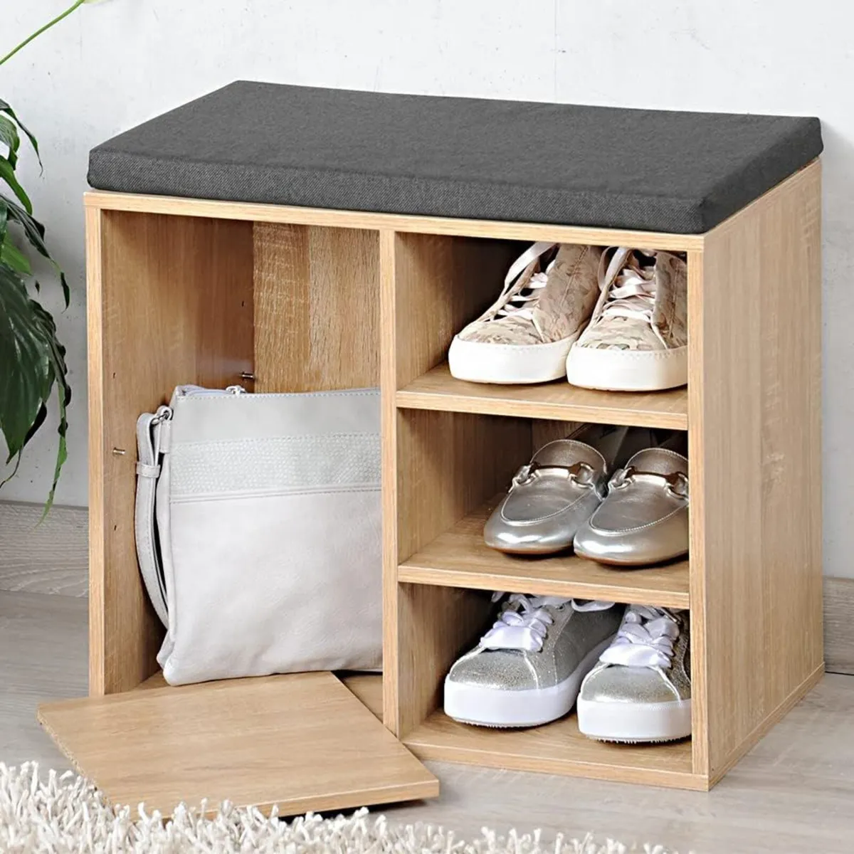 Shoe Cabinet with Seat Cushion - Image 2