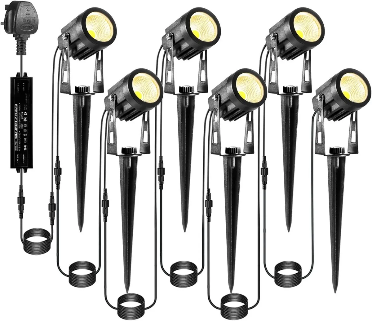 Garden Lights Mains Bs Plug Extendable - Image 1