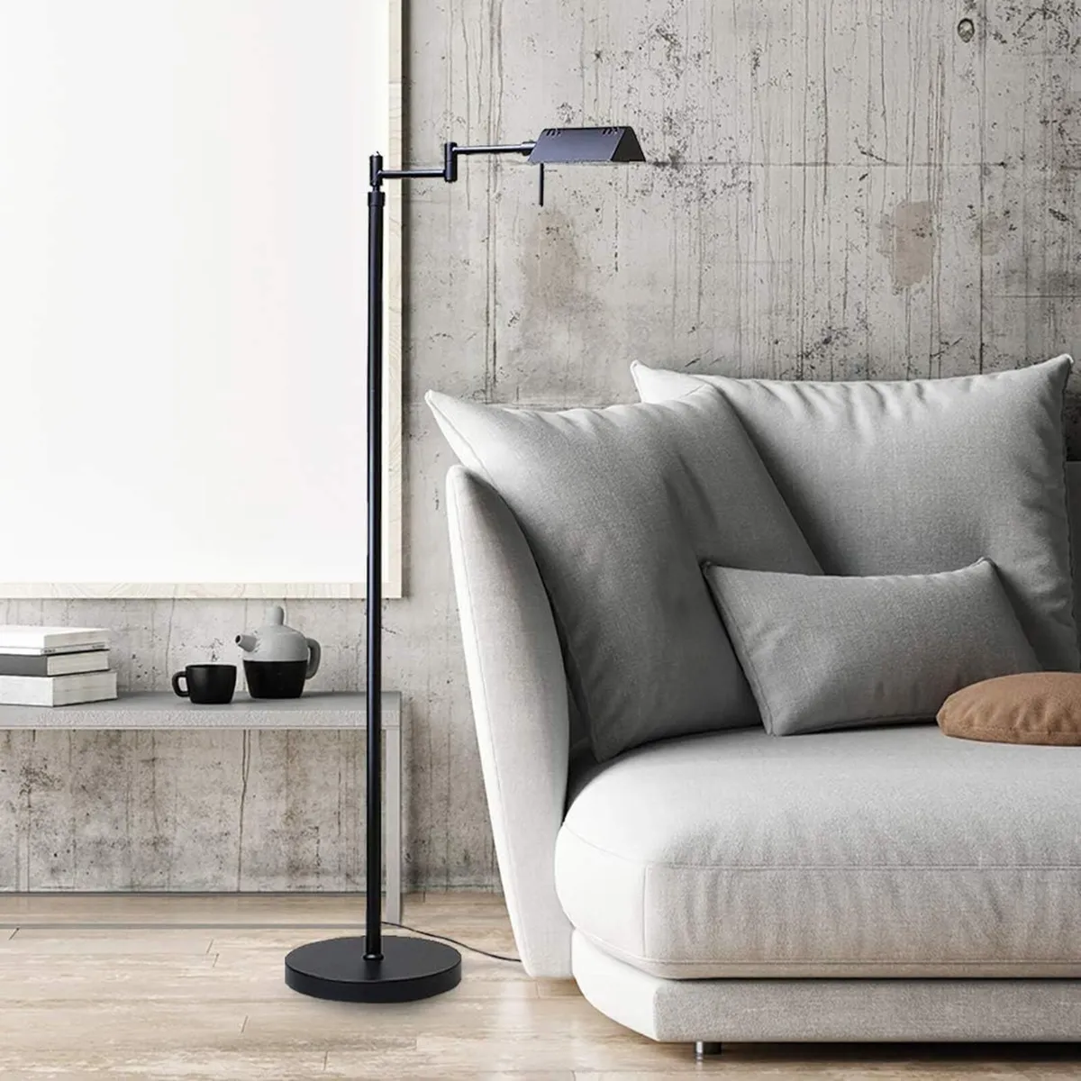 Brook Adjustable Dimmable LED Pharmacy Floor Lamp - Image 2