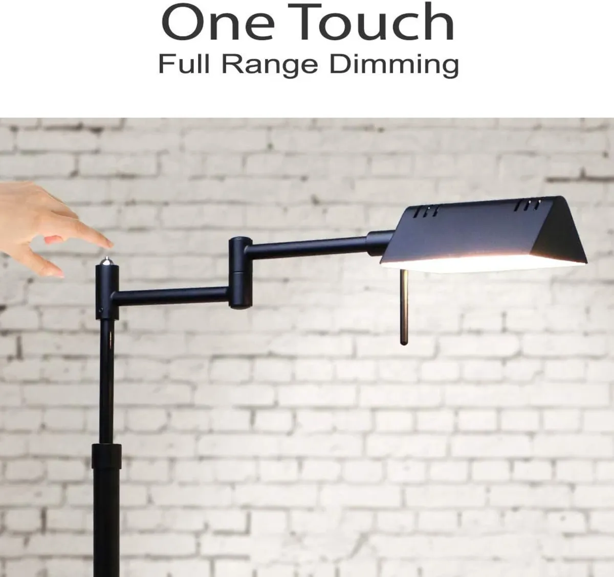 Brook Adjustable Dimmable LED Pharmacy Floor Lamp - Image 3