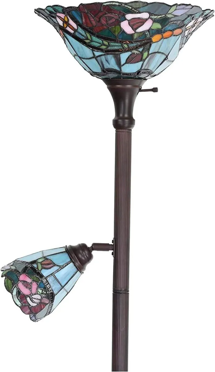 L30739 Rose Flower Tiffany Style Stained Glass - Image 4