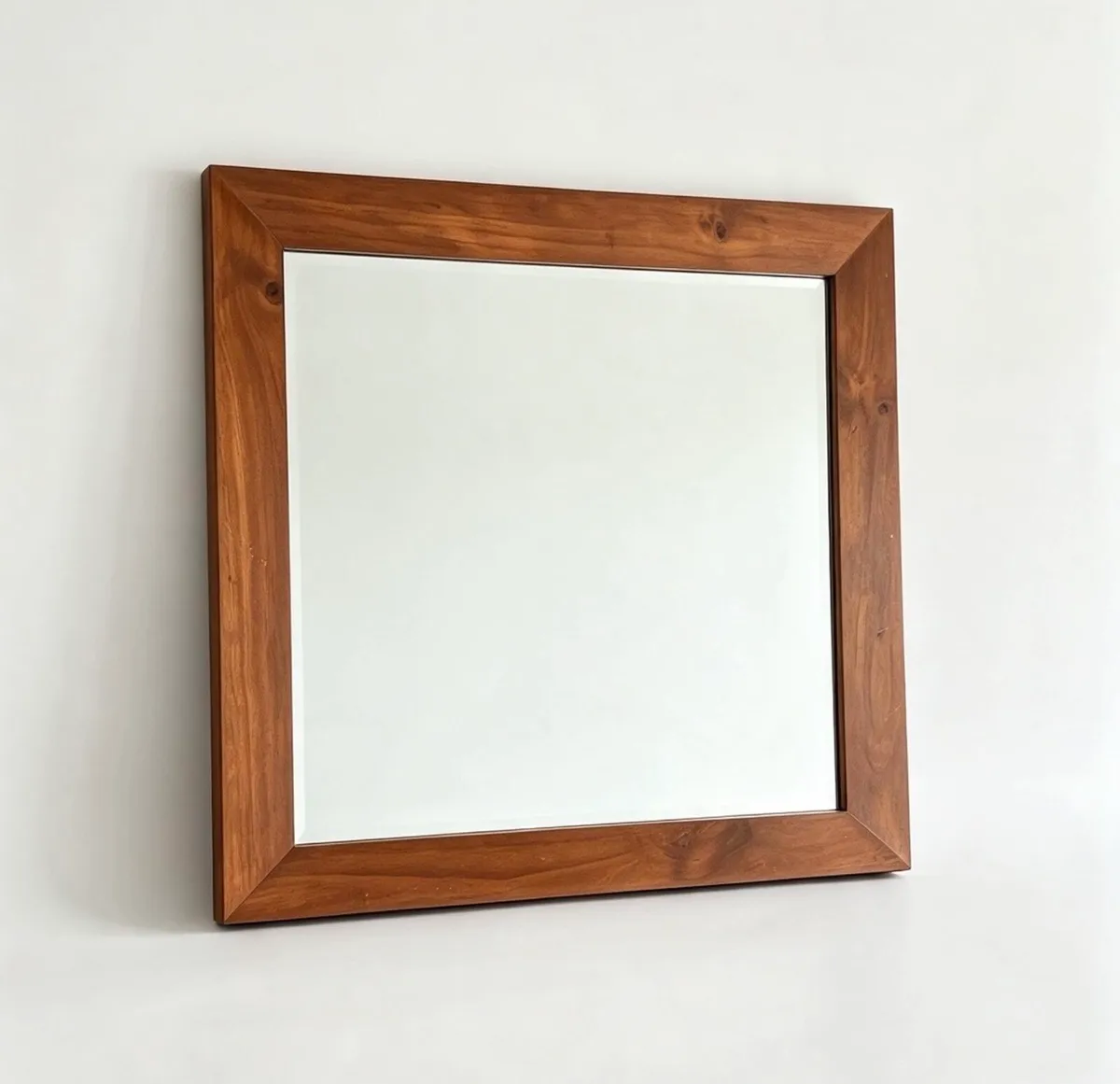 Large Square Wooden Mirror. 35.5 inches x 35.5 - Image 2