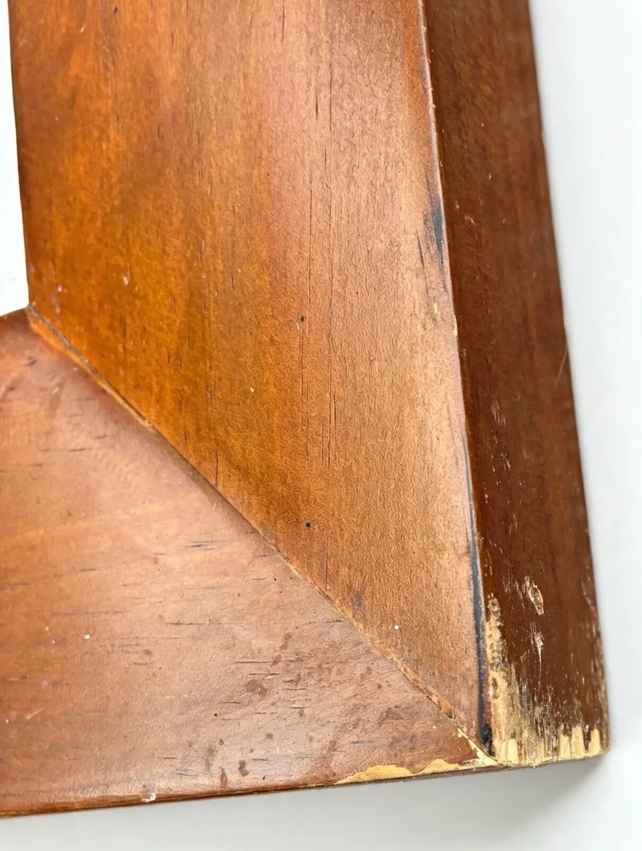 Large Square Wooden Mirror. 35.5 inches x 35.5 - Image 4