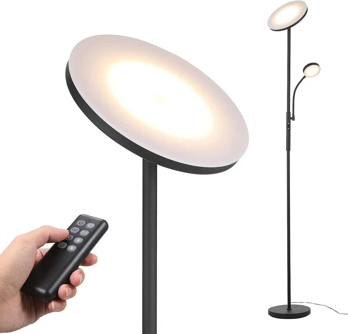 LED Uplighter Floor Lamps Dimmable Rotatable 2 - Image 1