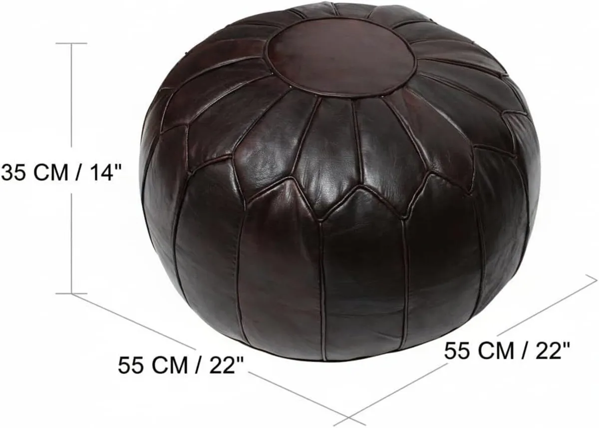 Moroccan Pouffe Pouf Footrest Footstool Ottoman - Image 3