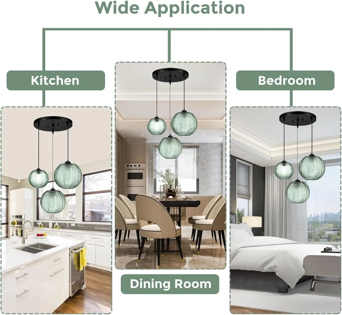 3 in 1 Cluster Pendant Light Fixtures E26 - Image 4