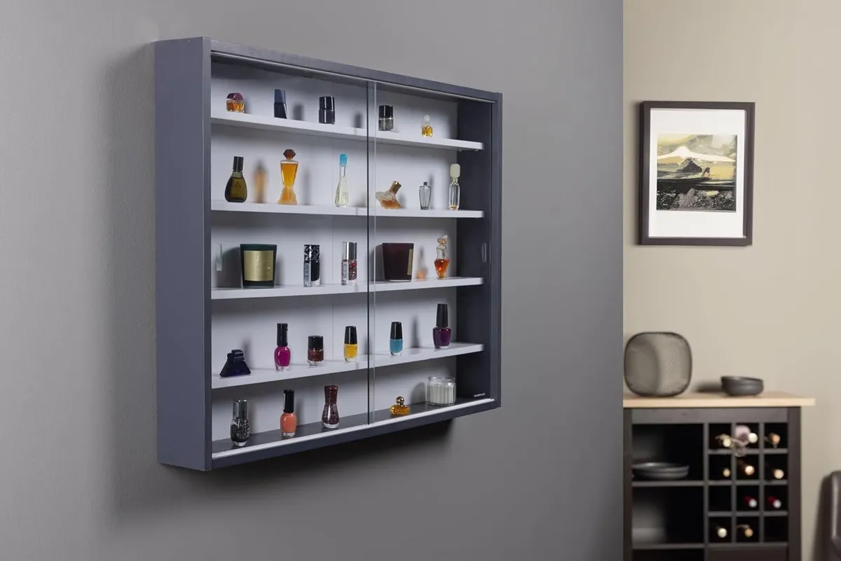 Collector's Display Cabinet Hanging Case Wall - Image 2